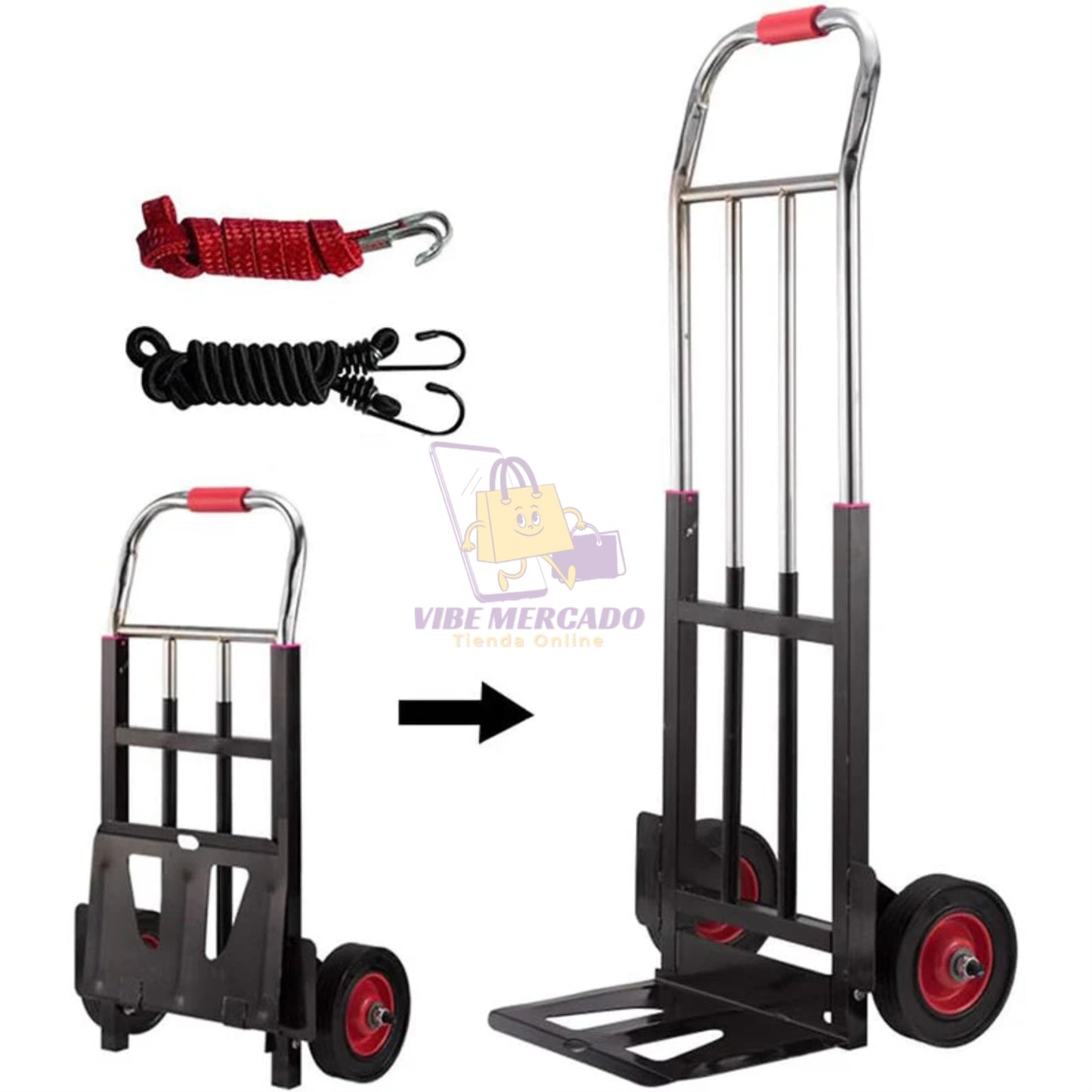 Carro Plegable con Capacidad de 100 Kg